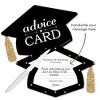 Big Dot of Happiness Gold - Tassel Worth the Hassle - Grad Cap Wish Card Graduation Party Activities - Shaped Advice Cards Games - Set of 20 - 2 of 4
