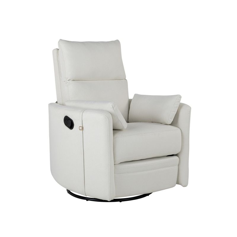 360 Degree Swivel Recliner, Manual Rocker Chair with 2 Removable Pillows - ModernLuxe, 4 of 14