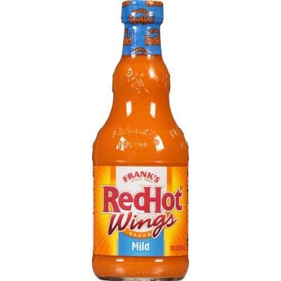 Frank's RedHot Kosher Mild Wings Hot Sauce, 12 fl oz Bottle (Pack of 2)