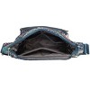 Women Shoulder Handbag Roomy Multiple Pockets Bag Ladies Crossbody Purse Tote Top Handle Satchel(SS-Black&Blue) - 2 of 4