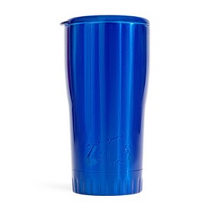 Silver Buffalo Metallic Royal Blue Stainless Steel Tumbler With Open-Sip Lid | Holds 20 Ounces - 1 of 4