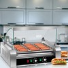 Costway 18 Hot Dog Hotdog 7 Roller Grill Cooker Machine w/ Cover - 2 of 4