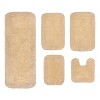 Home Weavers Radiant Collection 100% Cotton Tufted Bathroom Rug Set, Non-Slip Latex Bath Rug Set - 2 of 4