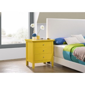 NicBex Two-Drawer Nightstand Bedside Table with Solid Legs End Table with Metal Handles for Living Room, Bedroom - 1 of 4