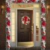 6 ft Pre-Lit Christmas Garland with 20 Lights & Red Bows, 8 Modes, Weatherproof, for Mantel, Stairs, Window, Doorway, Indoor/Outdoor Decor - 4 of 4