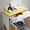 Cat Litter Box Enclosure, Hidden Litter Box Cabinet Furniture with with Drawer and Scratch Pad Doors, Indoor Wood Cat Kitty House Furniture - 4 of 4