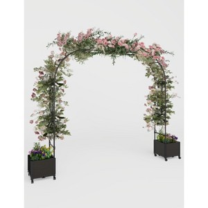 Garden Arch Trellis for Outdoor Climbing Plants, Climbing Plant Trellis Arch,Metal Wedding Arbor for Plants - 1 of 4