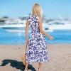 Women's Floral Print Sleeveless V-Neck Maxi Dress - Cupshe - 3 of 4