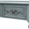 Vynxaria Classic Console Table with 4 Drawers and Open Shelf, Solid Wood and MDF, Retro Carved Design Versatile Storage for Entryway - 4 of 4