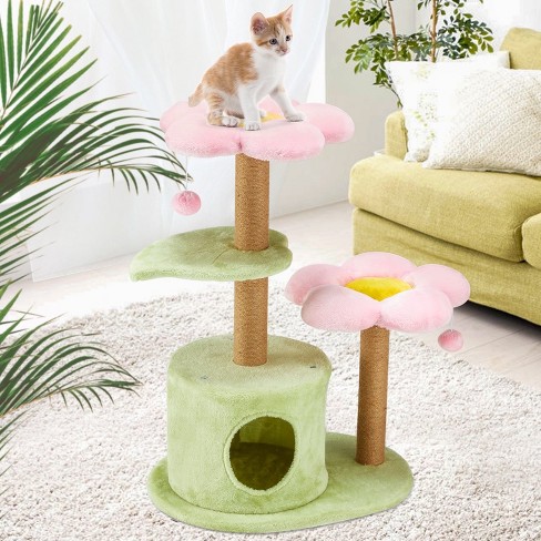 EROMMY Cat Tree Cat Tower for Indoor Cats Green