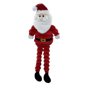 PetLou Christmas Long-legged Santa Dog Toy - 26" - 1 of 3