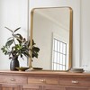 Lirago Metal Flat Mirror Wall Mirror Vanity Mirror Decor Mirror 38x26 Gold - 2 of 4