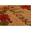 1'4" x 2'4" Blessed Indoor/Outdoor Coir Doormat - Entryways: PVC Backed, Shake Clean, Autumn Theme - 2 of 4