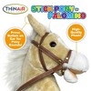 Playful Minds: Stick Pony - Palomino - Tan Brown, 34" Wood Stick Ride-On, 12" - 2 of 4