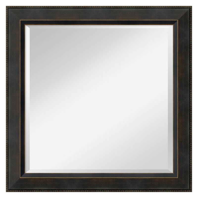 24&#34; x 24&#34; Signore Bronze Wood Framed Wall Mirror - Amanti Art, 1 of 12