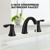 Coucheta 8" Widespread Bathroom Faucet - for 3-Hole Sink with Pop-Up Drain & Supply Lines, Available in Multiple Finishes & Pack Options - 2 of 4