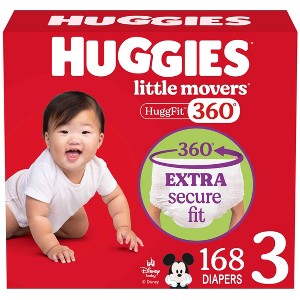Huggies Little Movers HuggFit 360 Pull on Diapers – (Select Size and Count) - 1 of 4