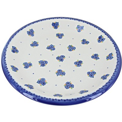 Blue Rose Polish Pottery T03 Galia Dinner Plate