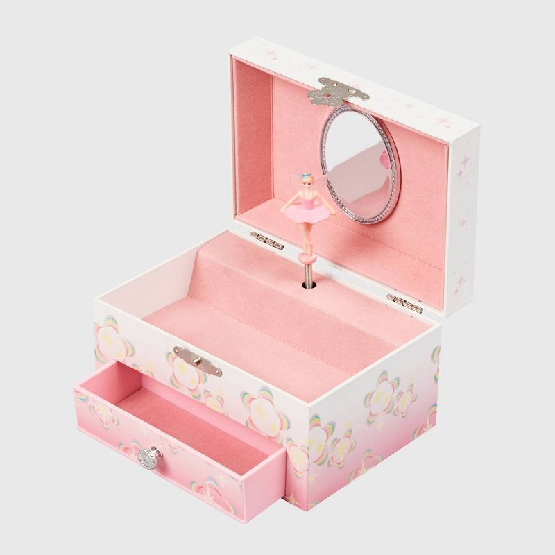 Mele &#38; Co. Ashley Girls&#39; Musical Ballerina Fairy and Flowers Jewelry Box - Pink, 3 of 8