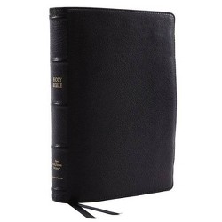 Nasb, Single-column Reference Bible, Premium Leather, Goatskin, Black ...