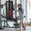 Gymax 5 Pieces Kids Punching Bag Set Hanging Punching Set w/ Boxing Gloves Skipping Rope Carrying Bag & Hook 22 lbs Boxing Set for Fitness & Training - 3 of 4