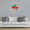 Big Dot of Happiness Merry Little Christmas Tree - Hanging Porch Red Truck Christmas Party Outdoor Decorations - Front Door Decor - 1 Piece Sign - 3 of 4