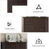 Garvee Elegant 5-Drawer Wooden Dresser – Modern Storage Unit with Metal Handles for Bedroom, Living Room, or Hallway - 4 of 4