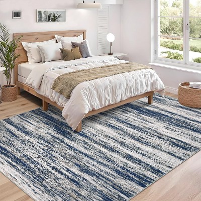 Area Rug for Living Room Machine Washable Ultra Soft Large Carpet Stain-Resistant Non-Slip Fade-Resistant Bedroom Accent Carpet Abstract Area Rug