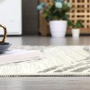 Modern Area Rug 5x7 Washable Rug Soft Faux Wool Throw Rugs Non Slip Low Pile Bedroom Rugs Non-Shedding Foldable Thin Accent Carpet, Grey - 4 of 4