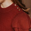 Hope & Henry Girls' Organic Double Flutter Sleeve Sweater Dress, Toddler - 4 of 4