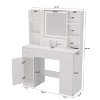 Vynxaria Smart Mirror Dressing Table with Storage - Elegant Vanity for Bedroom & Dressing Room - 3 of 4