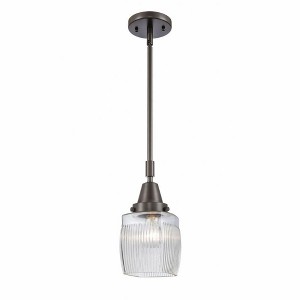 Colton - 1 Light Stem Hung Mini Pendant In Traditional Style-9.63 Inches Tall and 5.5 Inches Wide - 1 of 1