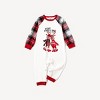 PATPAT Matching Family Christmas Pajamas Red Reindeer Print Long Sleeve Holiday for Family Couples - 3 of 4