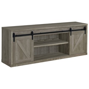 Brockton Barn Door TV Stand for TVs up to 80" - Coaster - 1 of 3
