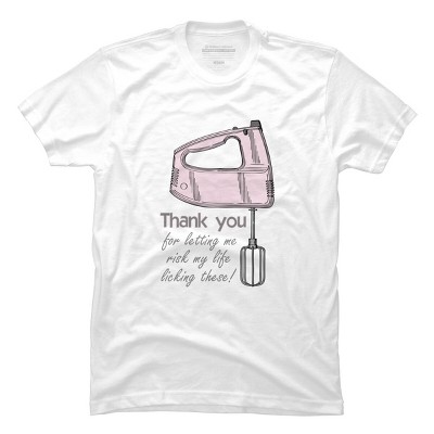 Men's Design By Humans Mother's Day Thank You Electric Mixer By MishMashMuddlez T-Shirt