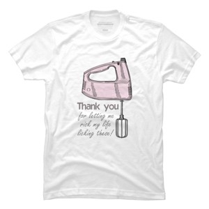 Men's Design By Humans Mother's Day Thank You Electric Mixer By MishMashMuddlez T-Shirt - 1 of 2