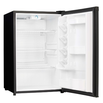 Compact Black Energy Star Freestanding Refrigerator with Reversible Door