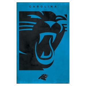 Trends International NFL Carolina Panthers - Logo 25 Framed Wall Poster Prints - 1 of 4