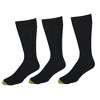 Gold Toe Men's Extended Size Ribbed Moisture Control Dress Socks (3 Pair Pack) - 2 of 4