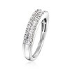 Ross-Simons 0.25 ct. t.w. Diamond 3-Row Ring in Sterling Silver - 3 of 4