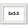 PosterPalooza | Photo Size Textured White Picture Frame - UV Acrylic, Foam Board Backing, Hanging Hardware - 2 of 4