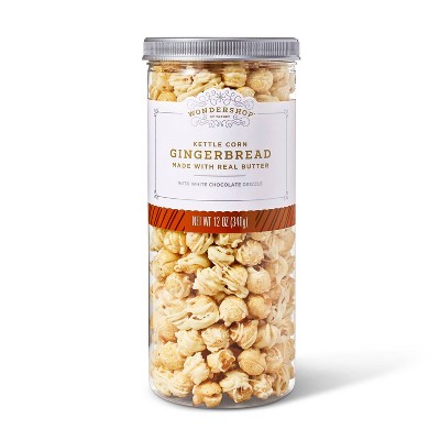 Gingerbread with White Drizzle Kettle Corn - 12oz - Wondershop™