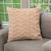 HGTV Art Deco Brushed Faux Fur Pillow Snowbound 14 x 20 inches - 2 of 4