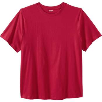 Kingsize Men's Big & Tall Shrink-less Lightweight Crewneck T-shirt ...