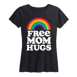 Women's - Instant Message - Pride Free Mom Hugs Short Sleeve Graphic T-Shirt - 1 of 4