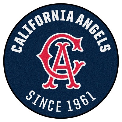 MLB Los Angeles Angels 27"x27" 1966 Retro Collection Roundel Rug