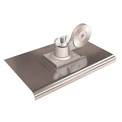 Bon Tool 12-208 Walk Edger - Stainless Steel 10-inch X 6-inch - 3/8-inch Radius W/Base Bracket