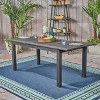 Okak Outdoor Expandable Dining Table Side Tables with Acacia Wood Frame Portable Patio End Table Outdoor&Indoor for Garden Balcony Yard Pool, Gray - 3 of 4