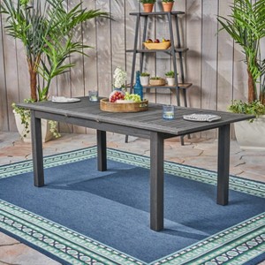 CAVINAS Patio Dining Table,Expandable Outdoor Acacia Wood Dining Table,Outdoor Patio Table for 6 to 8 - 1 of 4