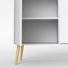Tvilum,Diana Sideboard with 3 Doors and 3 Drawers, White/Oak Structure - 4 of 4